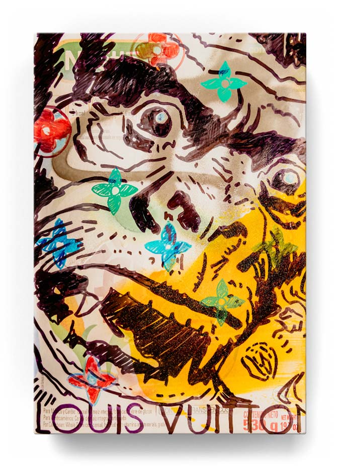 a gorilla over a cereal box