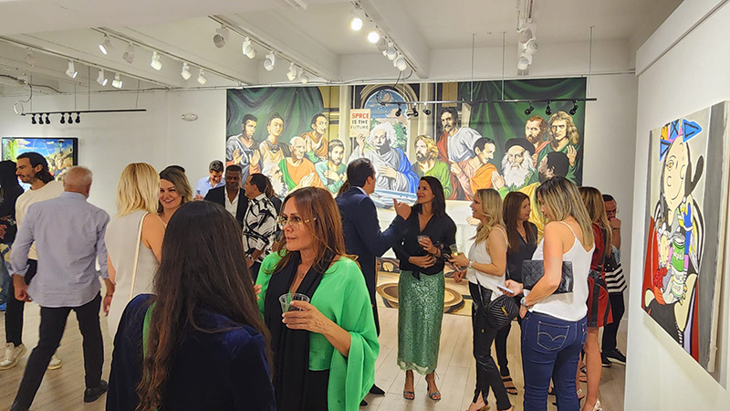 event with the participation of artist Leonardo Hidalgo