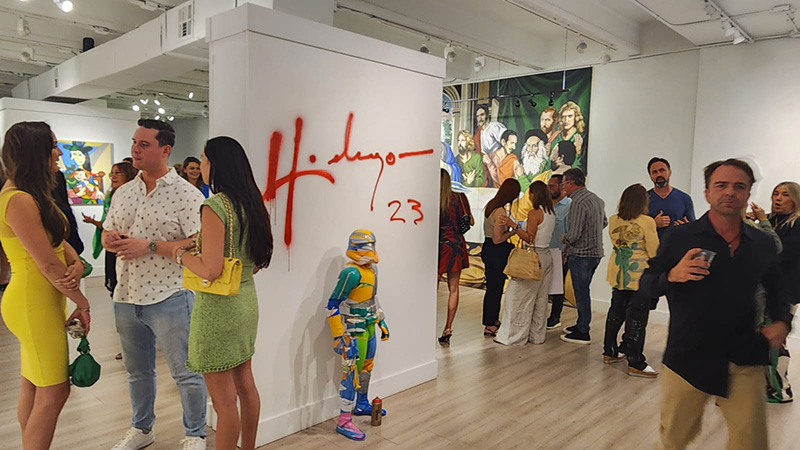 event with the participation of artist Leonardo Hidalgo