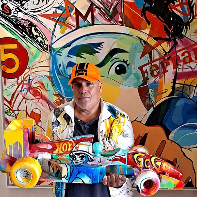 event with the participation of artist Leonardo Hidalgo