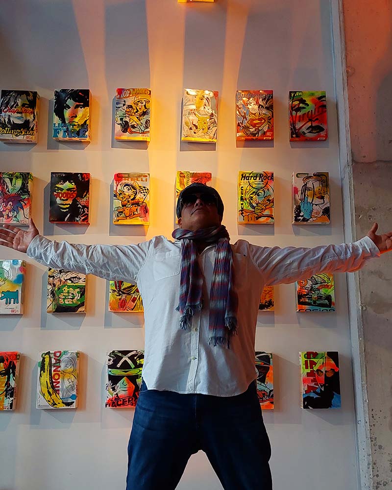 event with the participation of artist Leonardo Hidalgo