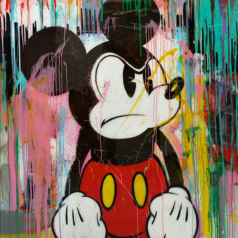 It Is Not Funny<br>60" x 60". Original acrylic on canvas.
