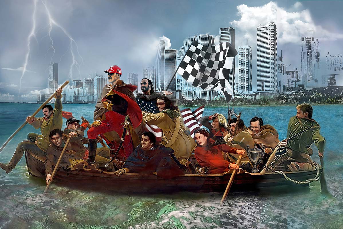 Days Of Lightning 48" x 48" ACRYLIC ON CANVAS