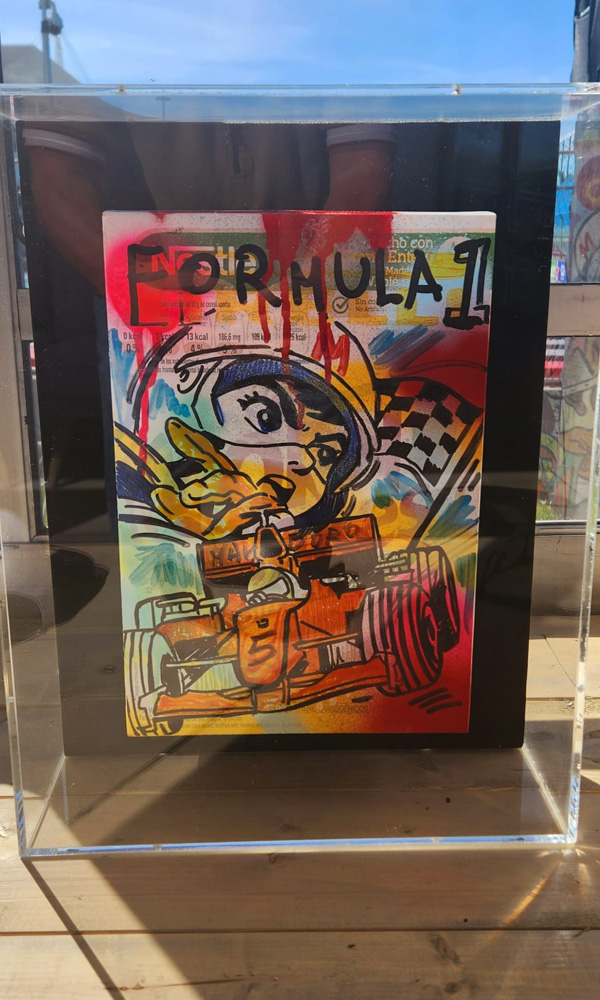 Cereal Box 2, ACRYLIC PAINTED ON CEREAL BOX